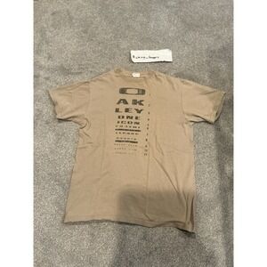 Vintage Oakley Eye Test Tan Medium,T-shirt